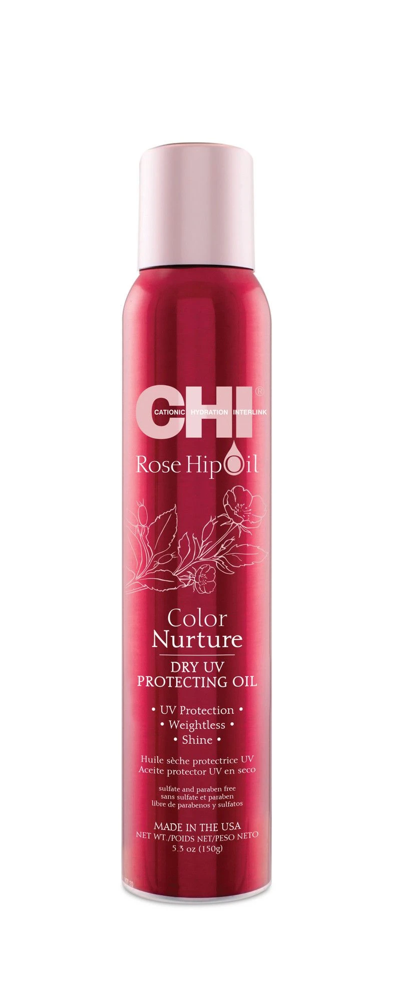 CHI Rose Hip Oil Dry UV Protecting Oil 150ml 3 CHI Rose Hip Oil Dry UV Protecting Oil 150ml